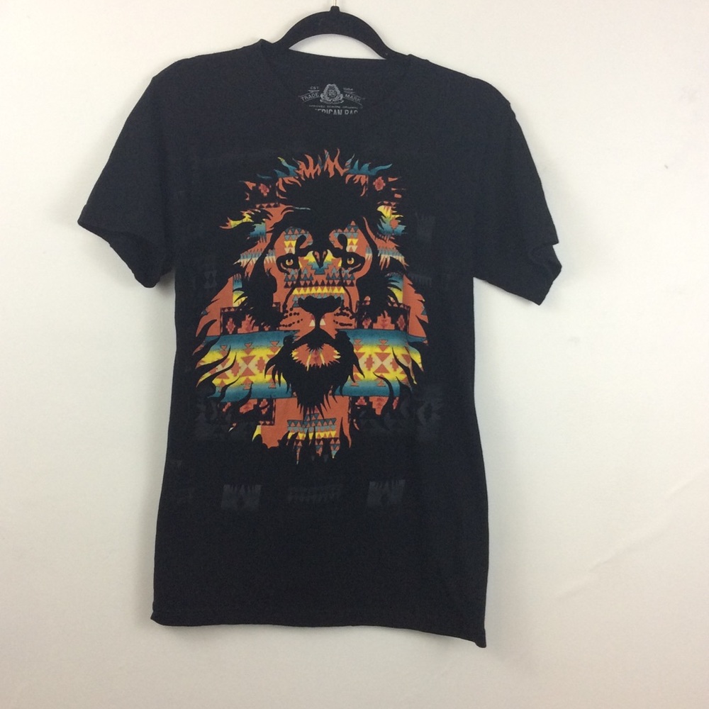 American rag | lion | tribal | tee shirt